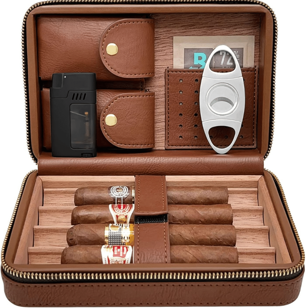 aluminum cigar travel case