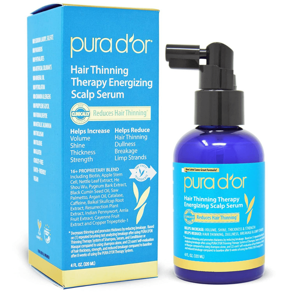 HAIR LOSS SUFFERER TESTS PURA D'OR ANTI THINNING THERAPY SHAMPOO 8