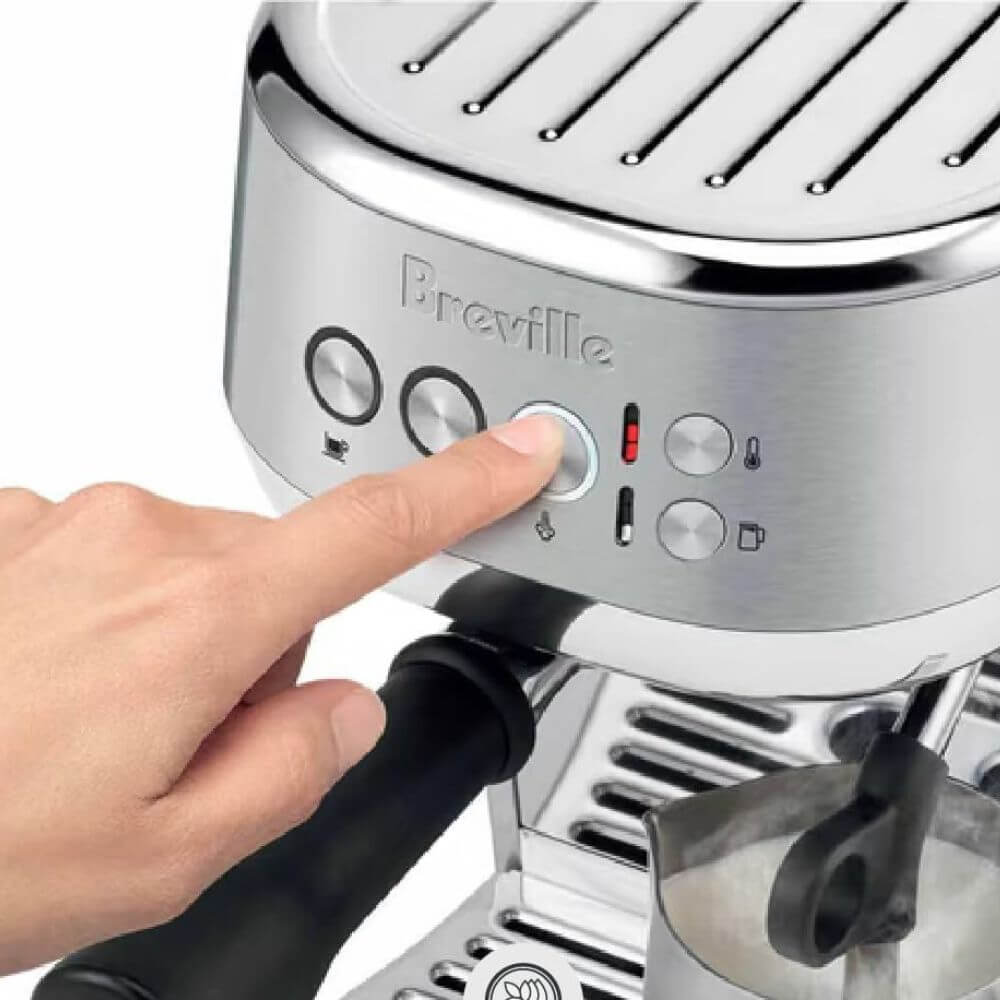 One touch Breville buttons on espresso machine
