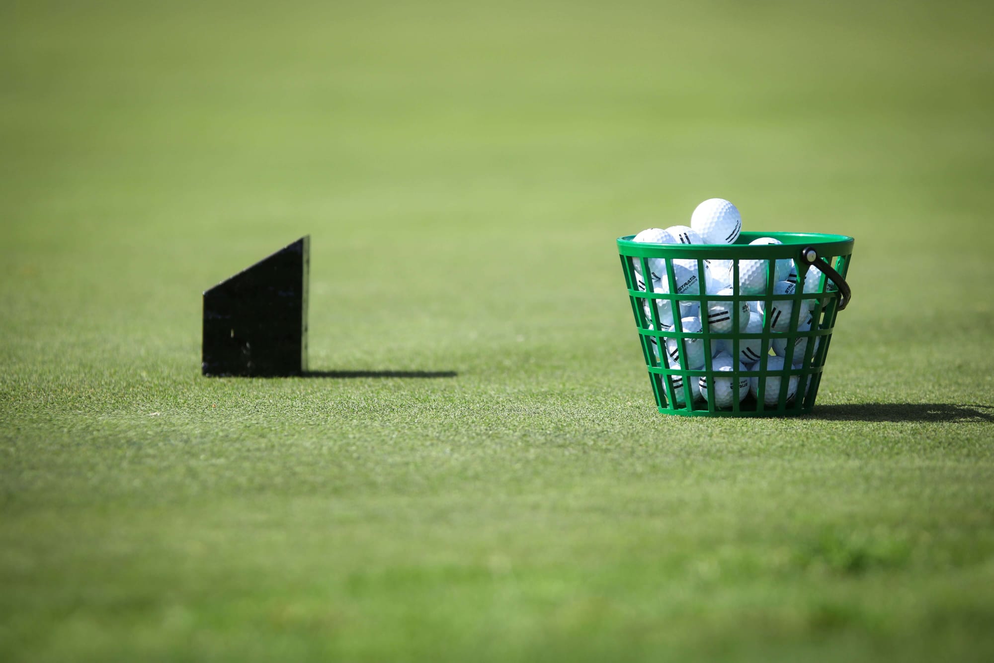 vice golf balls and small basket of balls