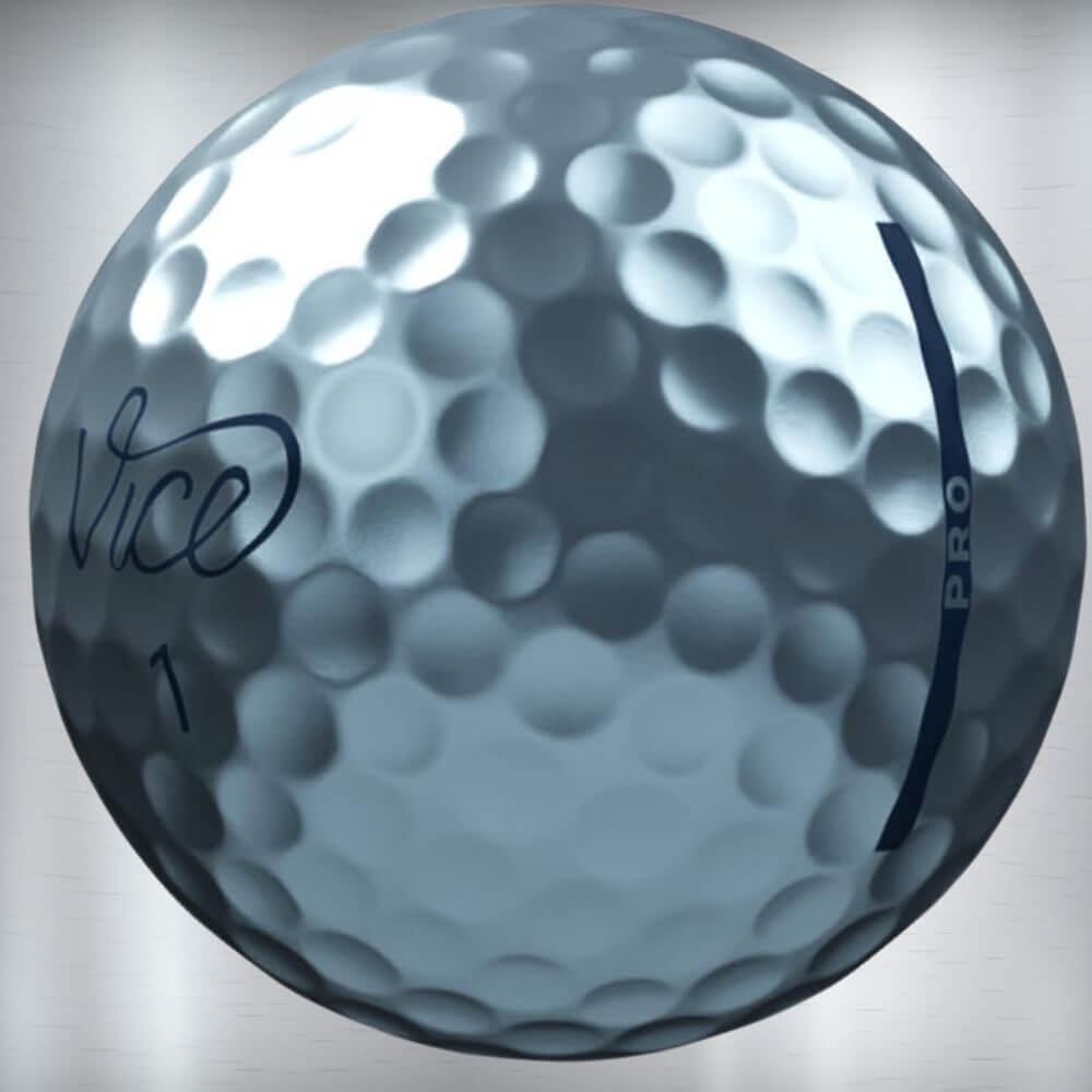 Vice golf ball shiny blue