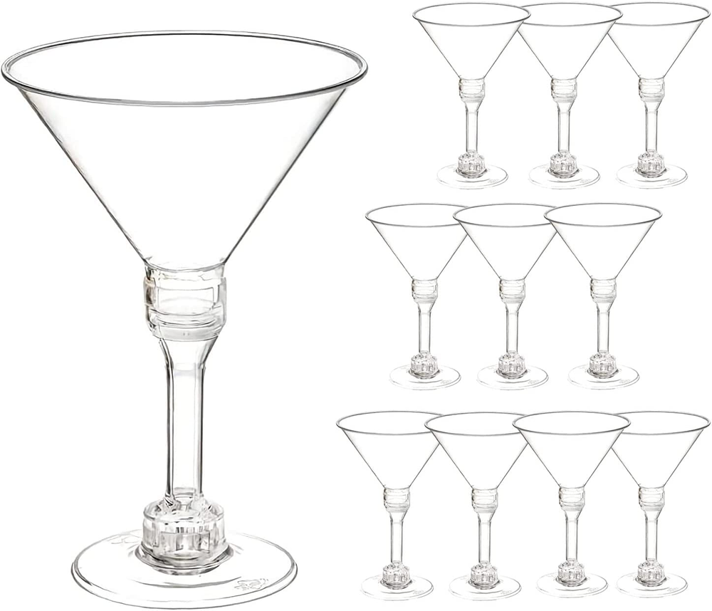 Cheers To Worry Free Fun Plastic Martini Glasses!