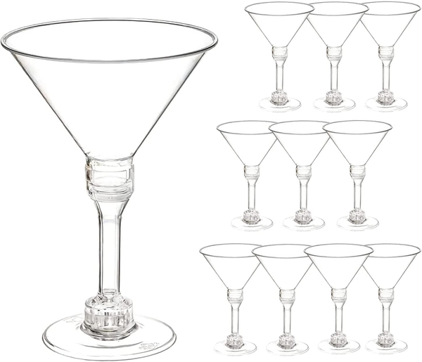 Cheers To Worry Free Fun Plastic Martini Glasses!